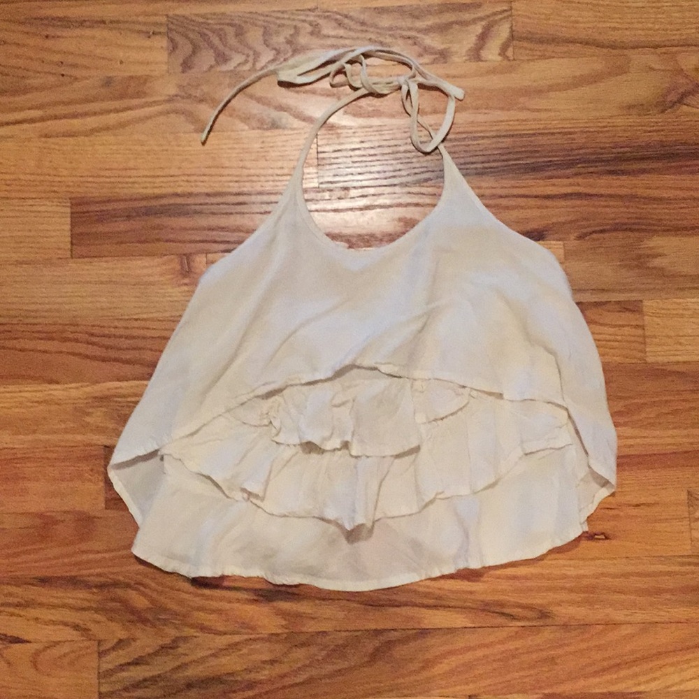 Cream halter top